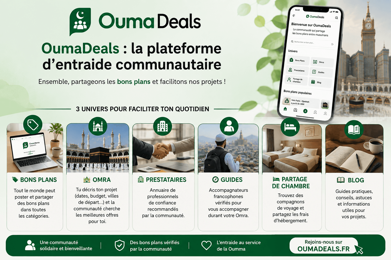 OumaDeals plateforme d'entraide communautaire pour les musulmans