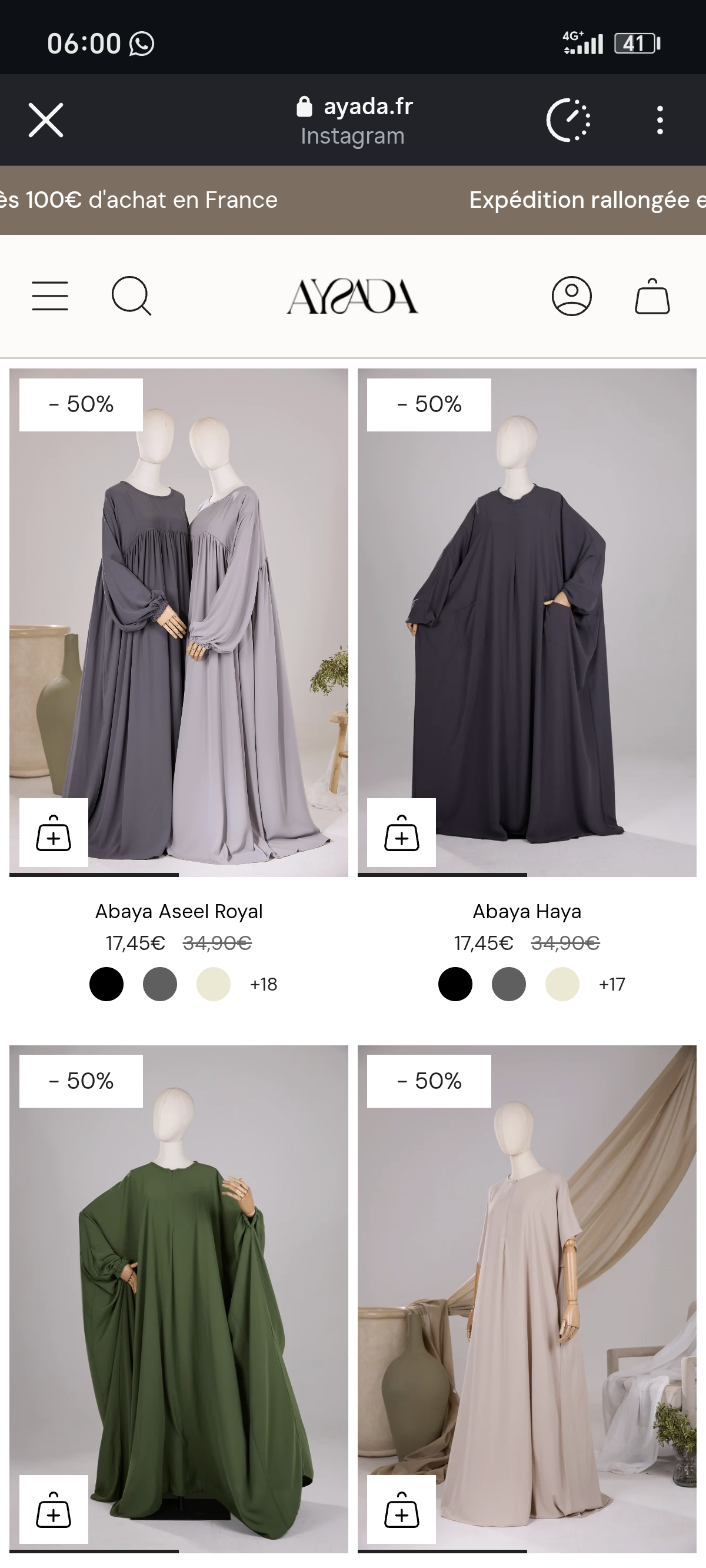 -50% reset abaya / khimar AYADA
