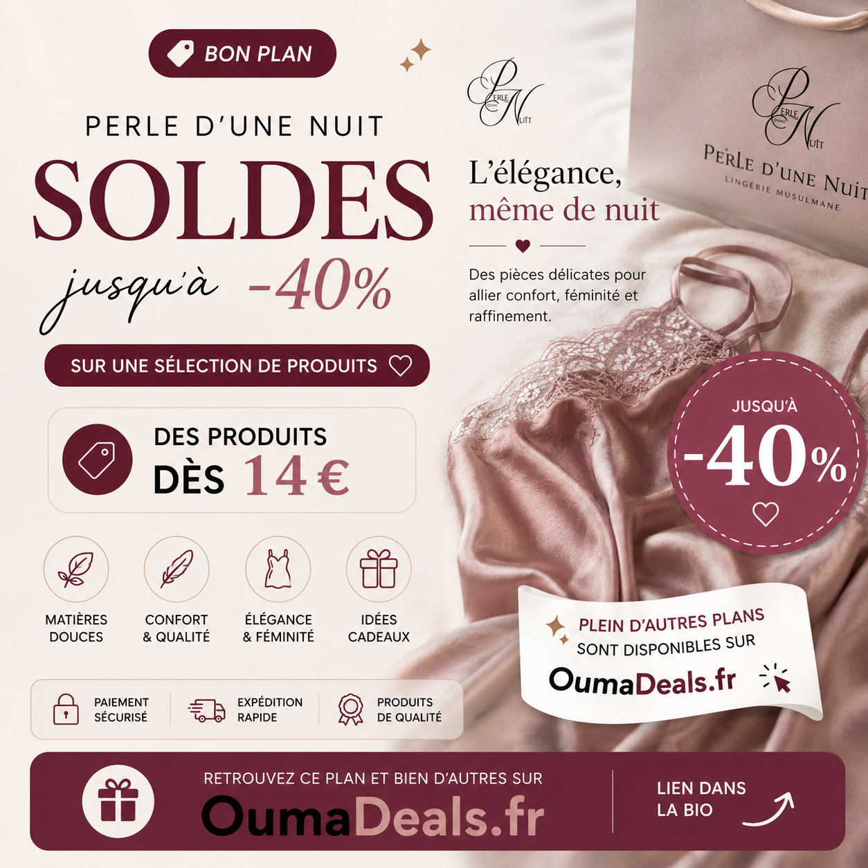 Lingerie à -40%